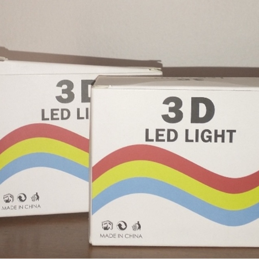 3D LED Light with Colorful Design